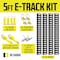 Dc Cargo 5' Black E-Track Kit - 4 Rails + Tie-down Accessories 5HETP4KIT4 - alternate 3